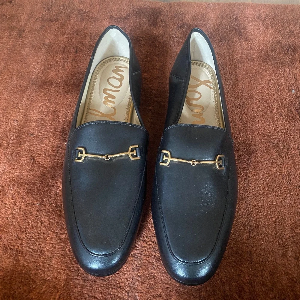 Sam Edelman Black Leather Bit Loafers SZ 9 - Picture 1 of 6
